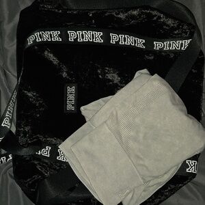 VS Pink seamless leggings and gym bag